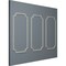 Ekena Millwork 24-in. W x 48-in. H Sussex Floral Panel Moulding Kit Triple Panel PMLKSU24X48C - alternate 9